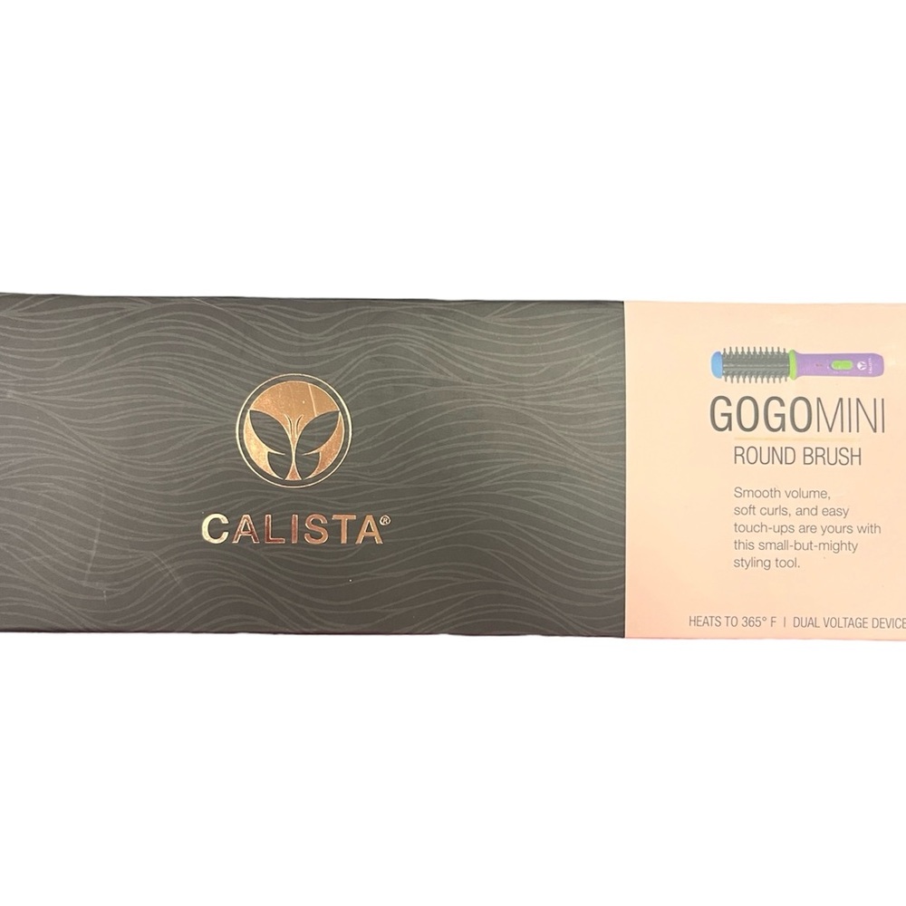 Calista GoGoMini Round Brush - Purple and Gold